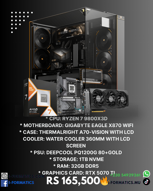 EXTREME POWERHOUSE (9800X3D+RTX 5070 Ti) 🔥
